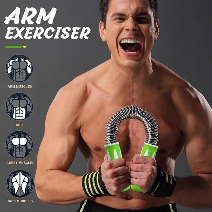 BoldFire Power Twister Bar for Workout – 60KG Resistance Fitness Equipment