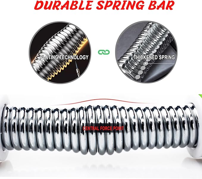 BoldFire Power Twister Bar for  Workout – 60KG Resistance Fitness Equipment