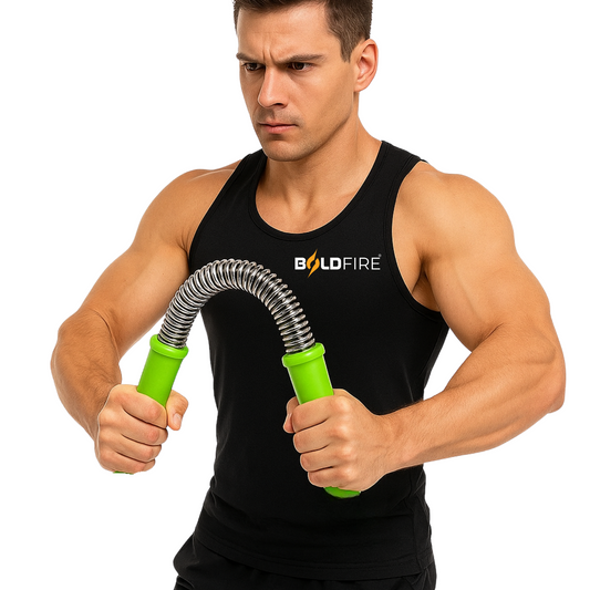 BoldFire Power Twister Bar for  Workout – 60KG Resistance Fitness Equipment